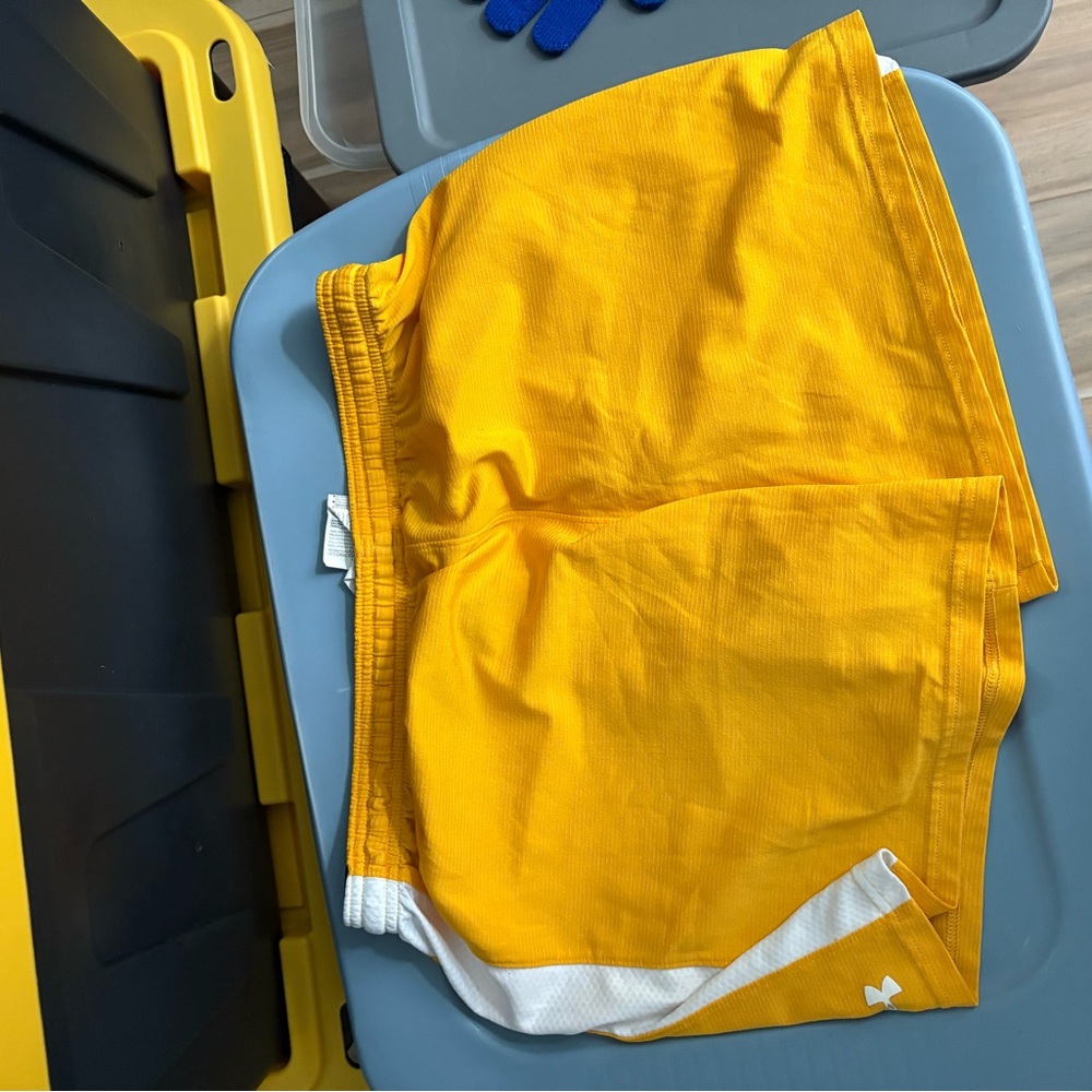 Under Armour Yellow Athletic Shorts